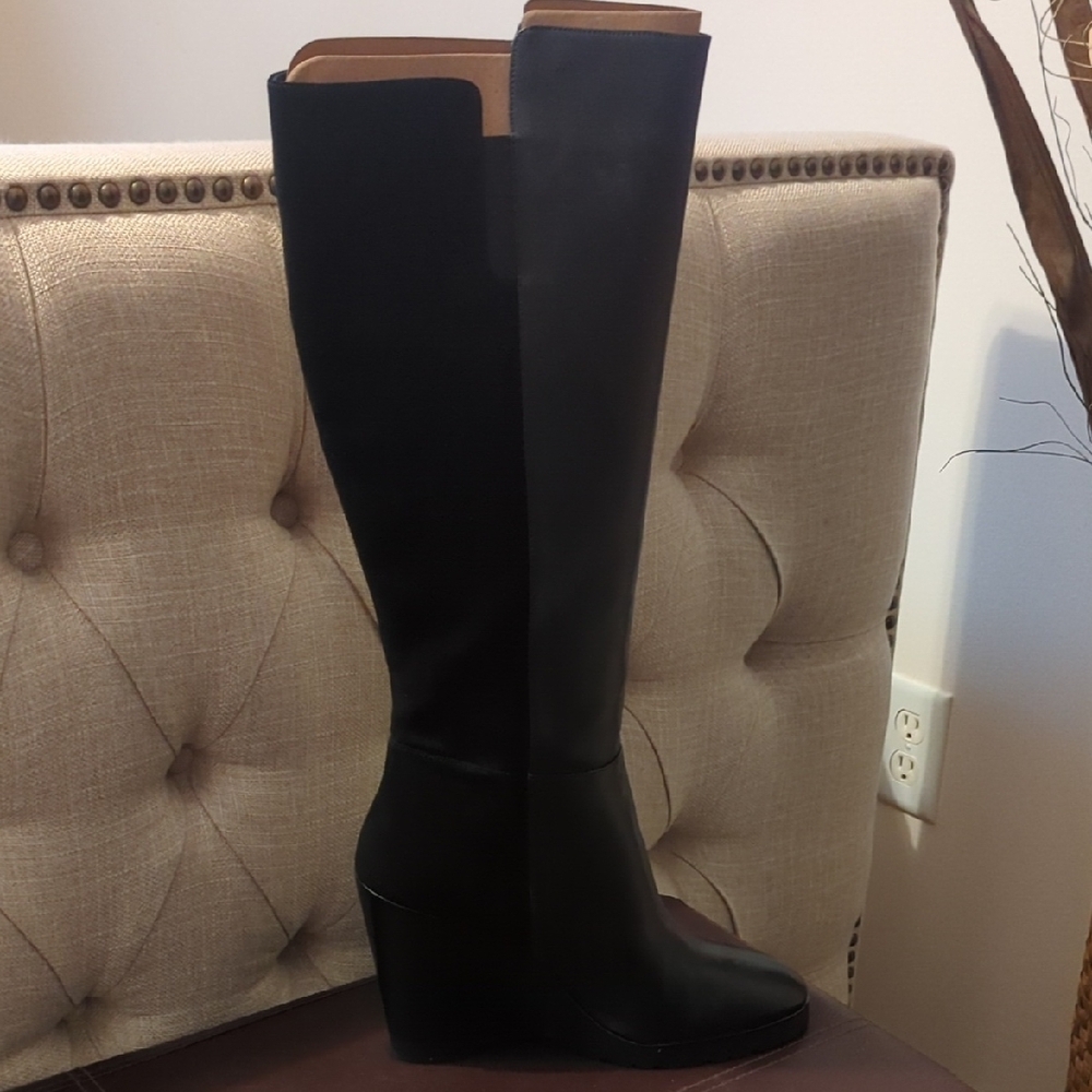 Elegant Black Knee-High Women's Boots